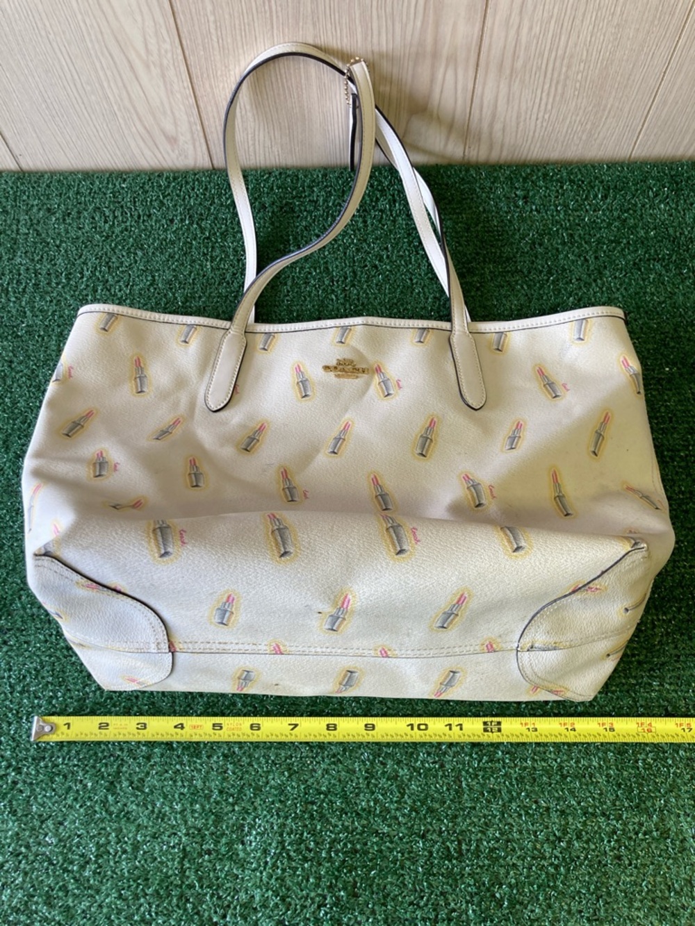 Coach City Tote Bag With Lipstick Print (OKPM-04-056) - Picture 14 of 15